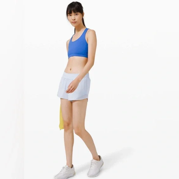 Lululemon Hotty Hot Short 4" Daydream Light Blue Women’s Size 4 - Picture 3 of 12